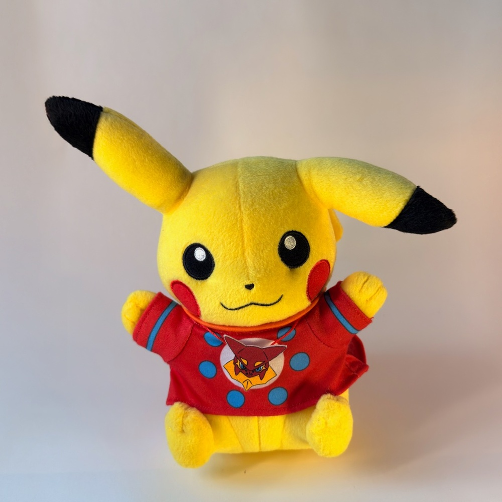 Pikachu AB440 Pokemon XY borukenion T-Shirt ver. Takara Tomy Plush 8" Toy Japan